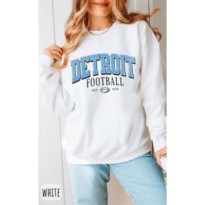 Vintage Detroit Football Lions Football Game Day Detroit Football Sweatshirt